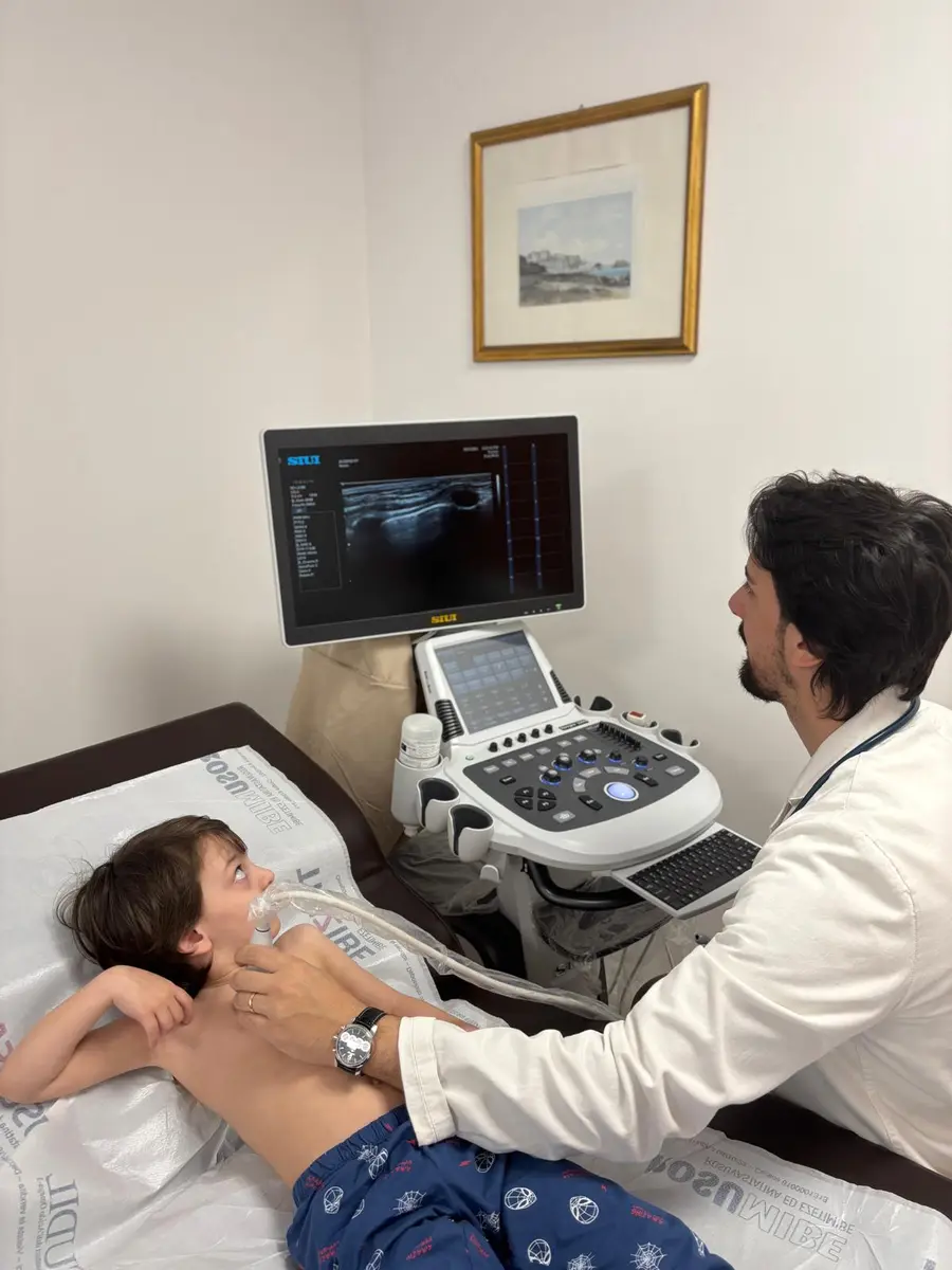 Valutazione ecografica pediatrica eseguita dal Dott. Salvatore Alfiero